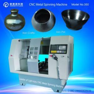 Mini Automatic CNC Metal Spinning Machine for Iron Pot (Light-duty 350B-12)