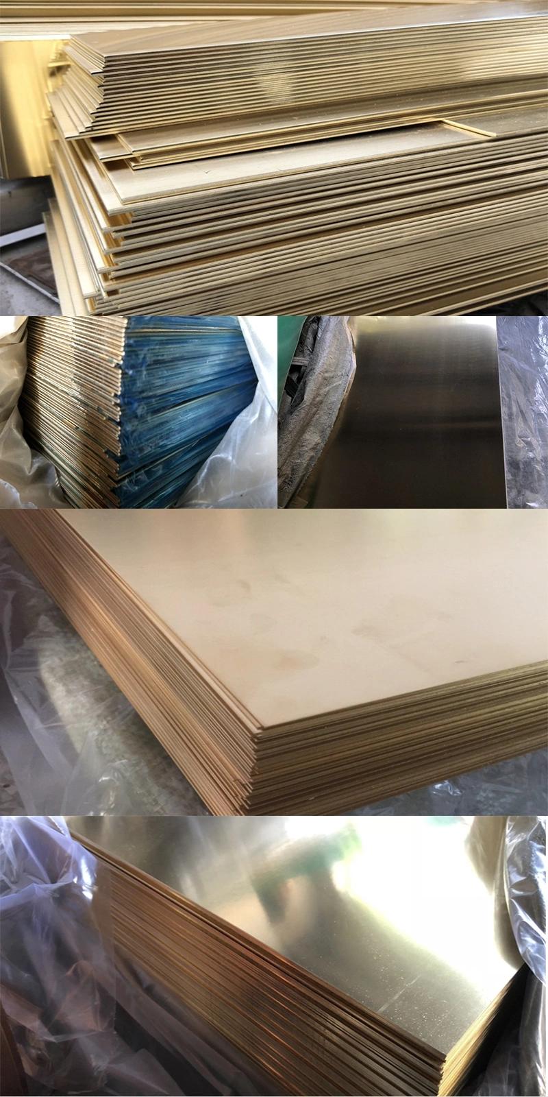 JIS C1011 Thin Wall Cuzn30 0.5mm Roofing Brass Copper Sheet Plate