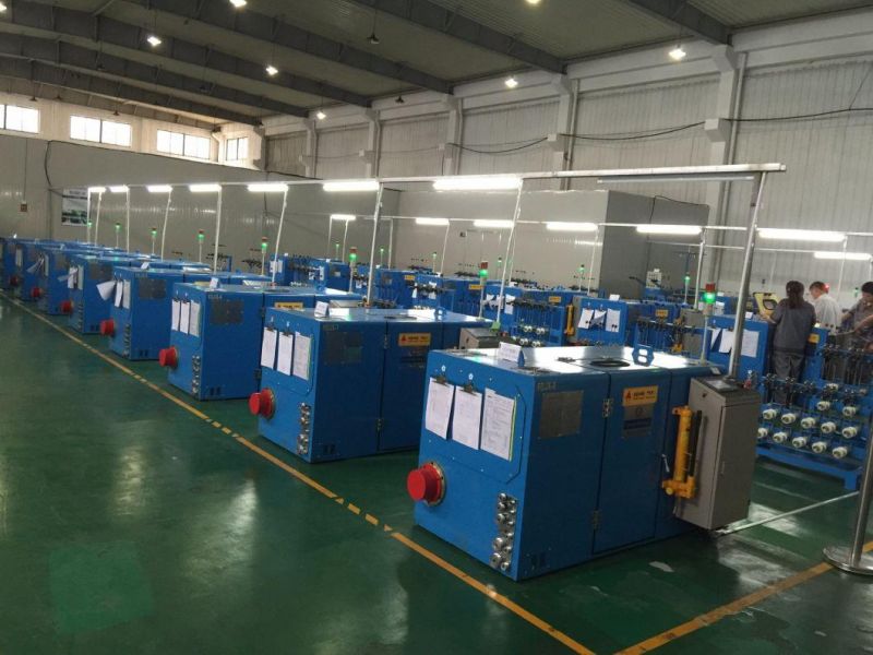Alloy Wire, 0.04-0.32mm Copper Cable Wire Drawing Twisting Machinery Bunching Stranding Winding Rewinding 3.7kw Power Wire Making Machine