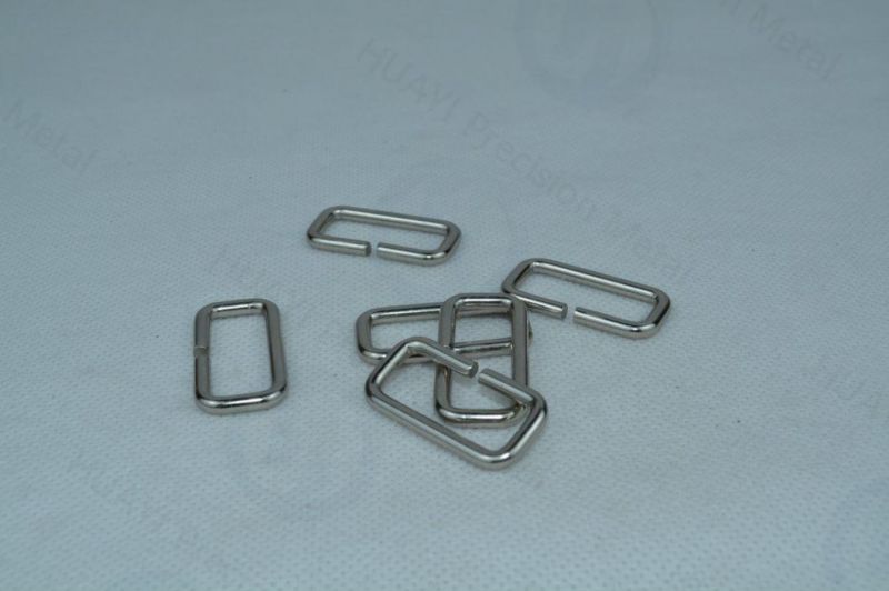 China Factory Available Metal Rectangular Bag Rings Buckle