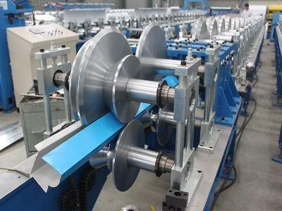 Aluminum Color Steel Automatic Roof Rain Gutter Profile Roll Forming Making Machine With 10-20m/min Speed