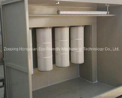 High Efficiency Manual Powder Coating Spray Paint Booth with Recovery System