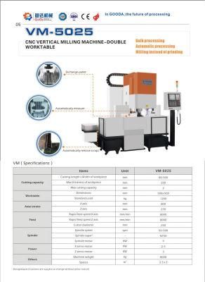 CNC Vertical Face Milling Machine for Precision Steel Plate