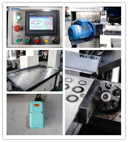 Gooda CNC Pneumatic Clamping Chamfering Machine Pneumatic and Electromagnetic Worktable with Protection Hood with Safety Lock (DJX3-1200-700S)