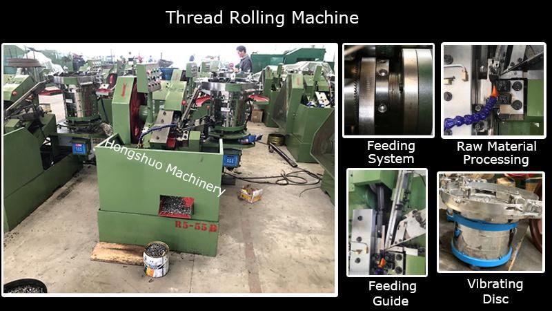 High Capacity Automatic Thread Rolling Screw Making Machine