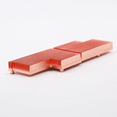 Copper Skived Fin Heat Sink for Inverter and Electronics and Svg and Apf