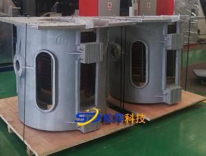 One Ton Aluminum Shell Induction Melting Furnace