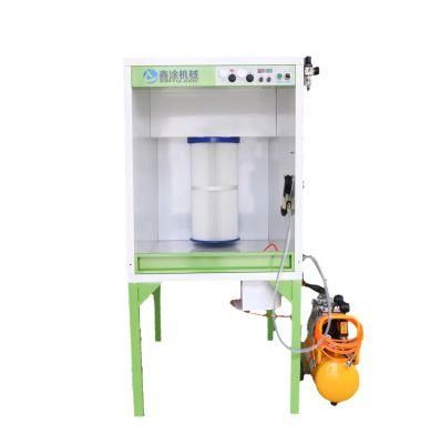 Mini Integrated Powder Coating Booth with Powder Coating Gun and Air Compressor for Car Rim Painting