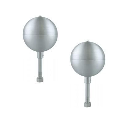 China Factory Custom Anodized Aluminium Balls Flagpole Ball Top Ornament Satin Aluminum Ball