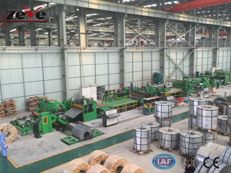 Aluminum Steel Zeye Slitting Line Decoiler Slitter Rewinder