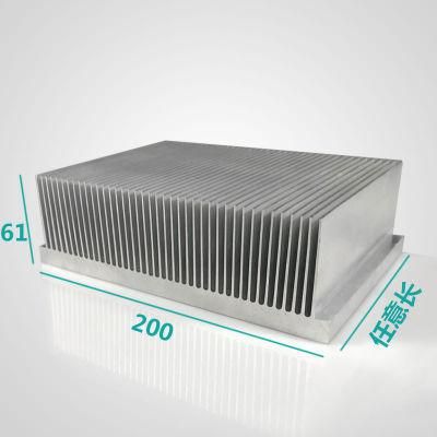 High Power Dense Fin Aluminum Heat Sink for Radio Communications and Welding Equipment and Apf and Svg and Electronics and Power and Inverter