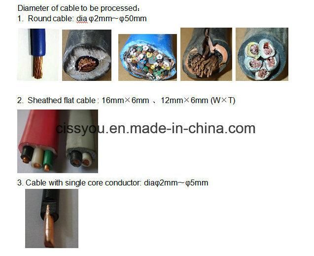 China Scrap Cable Wire Stripper Copper Wire Recycling Machine