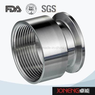 Stainless Steel Sanitary Round Threading/Clamped Pipe Adaptor (JN-FL6008)