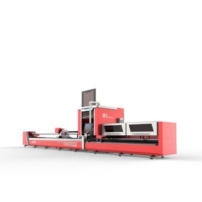 High-Accuracy Stainless Steel UV Fiber Laser Cutting Machine for 10-220mm Tube Pipe