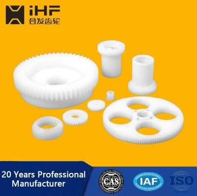 Ihf Plastic Shaft Single Double Reduction Crown Worm Gears for Robot CNC Machining Machinery