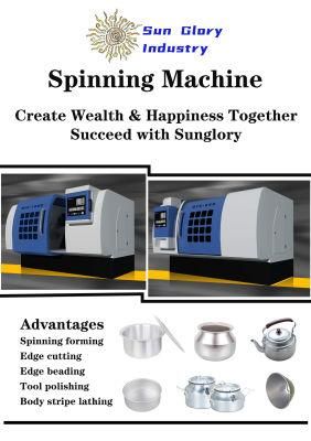 Aluminum Pots Making CNC Metal Spinning Machine