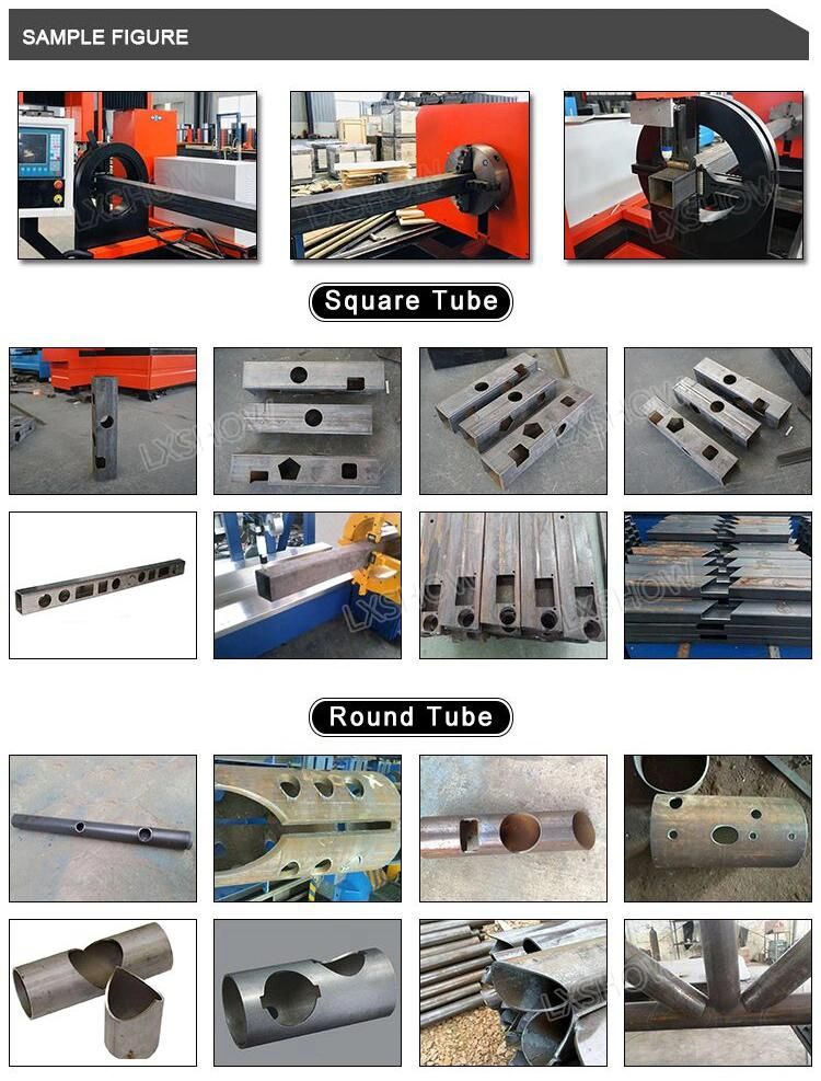 6020 Square Pipe Tube Drilling Head CNC Metal Plasma Cutting Machine for Sheet Plate