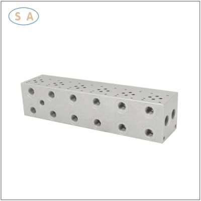 6 Stations Parallel Circuit Hydraulic Bar Manifold Blocks