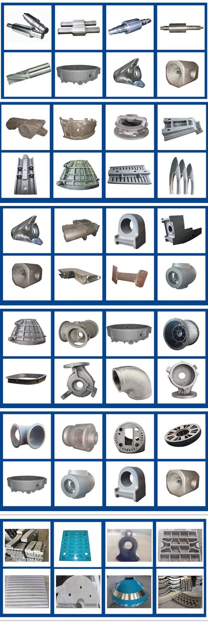 Chrome/Manganese/Bronze/Steel/Iron Sand Casting Metal Process Machinery Parts