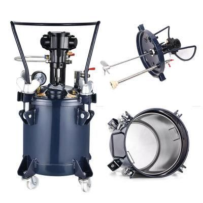 10L Pneumatic Pressure Paint Pot/Tank with Auto Mixing Agitator/Stirrers