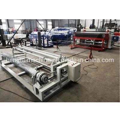 Rubber Shaft Welded Wire Mesh Making Machine in Roll