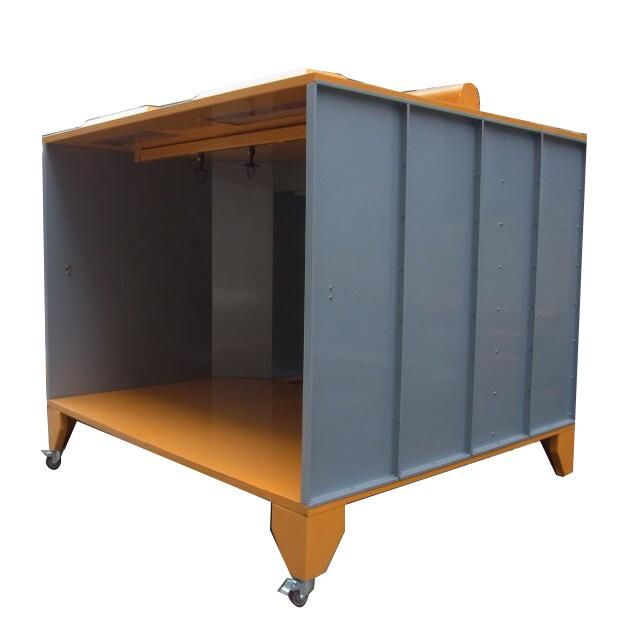 Gray Color Standard Size Manual Powder Spray Cabinet