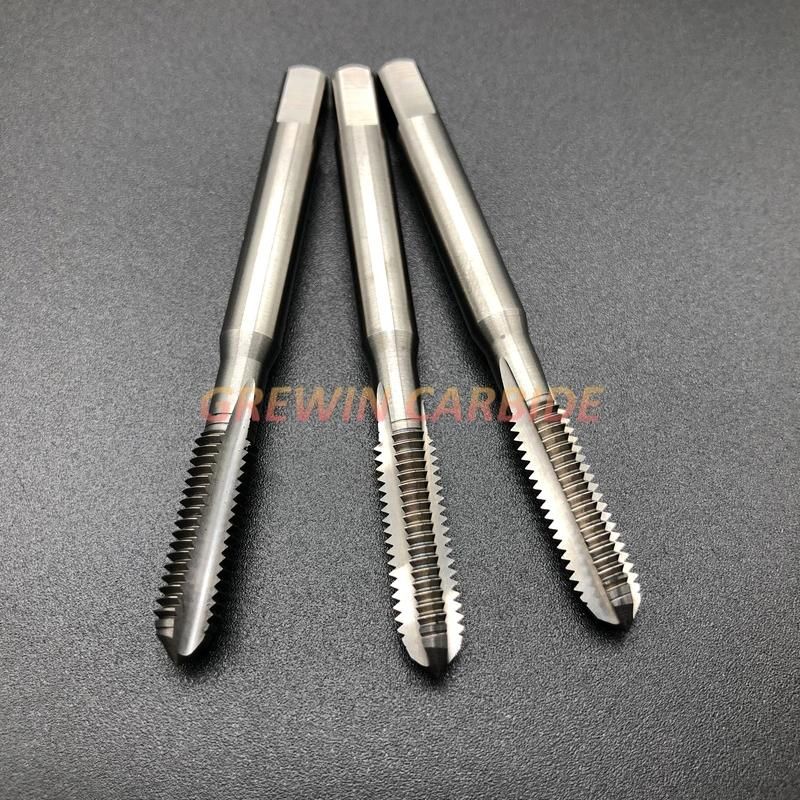Gw Carbide - Tungsten Carbide Solid Tap with Straight Flute for Steel with High Resistance and Good Quality