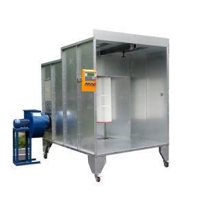 Compact Powder Coating Spray Booth with Recovery System