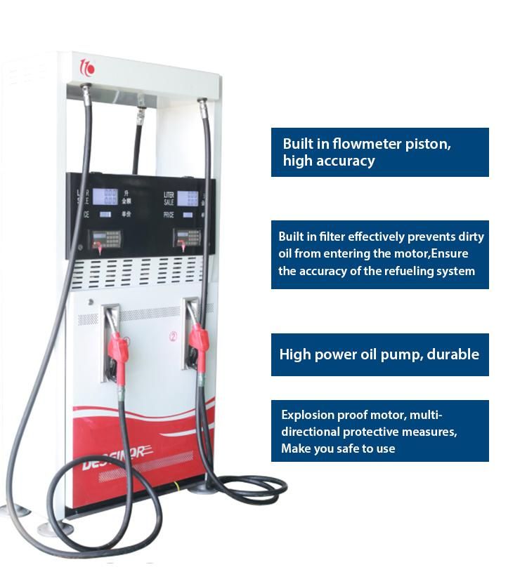 New Electronic Atuomatic Fuel Dispenser Gas Station 2nozzles 4nozzles 6nozzles Fuel Dispenser New Design of Series Diesel/Gasoline