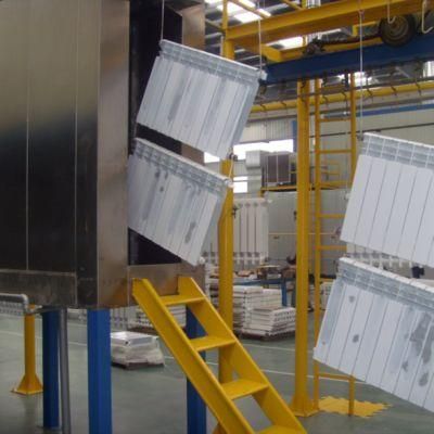 SS304 Stainless Steel Liquid/Powder Coating Spray Production Line for Fan