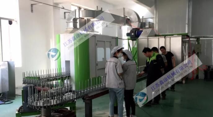 Complete Automatic Flocking Production Line for Lip Brush or Small Workpiece
