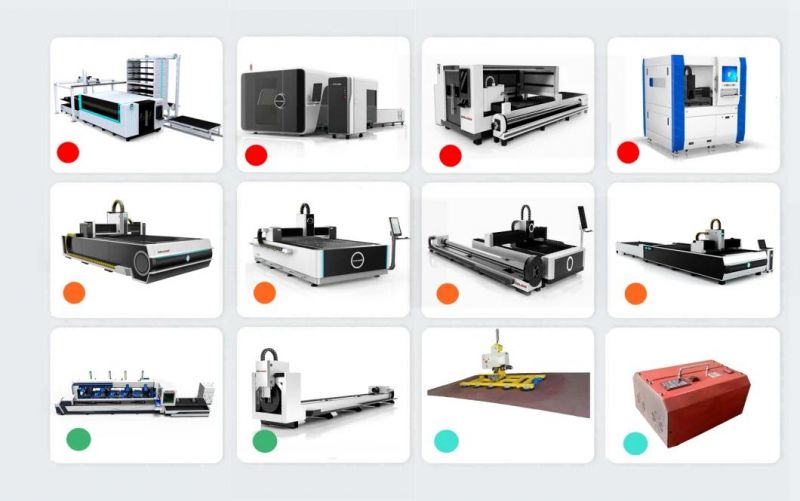 Low Price 1000W 2000W 3000W CNC Fiber Laser Cutting Machine for Steel Stainless Steel Aluminum Galvanized Sheet Copper with Ipg Raycus Max Metal Cutter