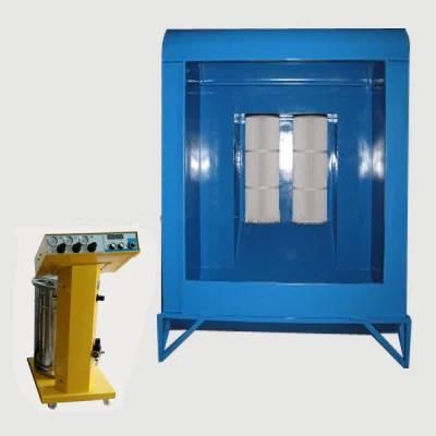 Manual Powder Coating Machine System with Powder Coating Spray Booth + Electrostatic Powder Coating Gun