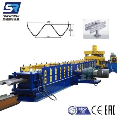 Auto Metal Expressway Fence Protection Guardrail Crash Roll Forming Machine