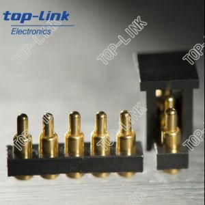 Pogo Pin Battery Connector with 5 Pin, SMT, Spring Loaded