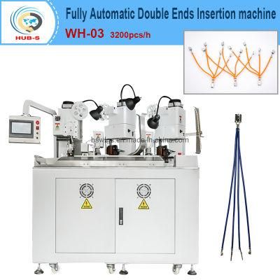 Fully Automatic Three Wires Four Ends Crimping Machine Customized Multi-Wire Crimp Machine