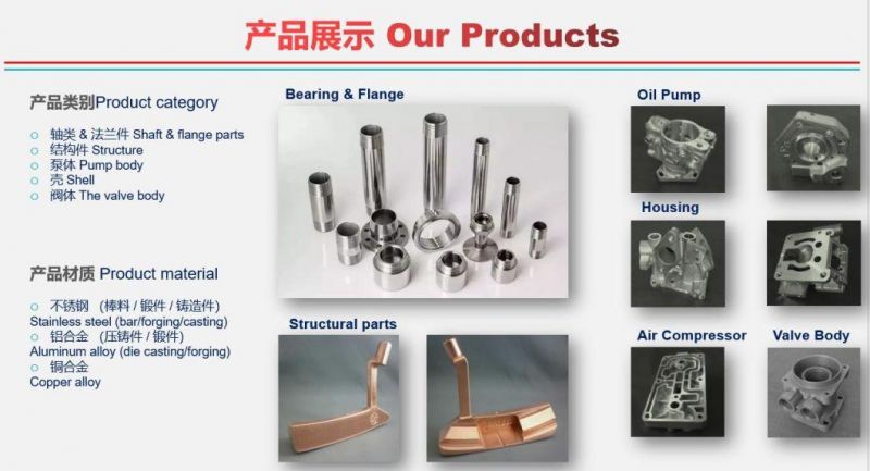 Aluminum Metal Processing Machinery Parts with UL Certification ISO9001