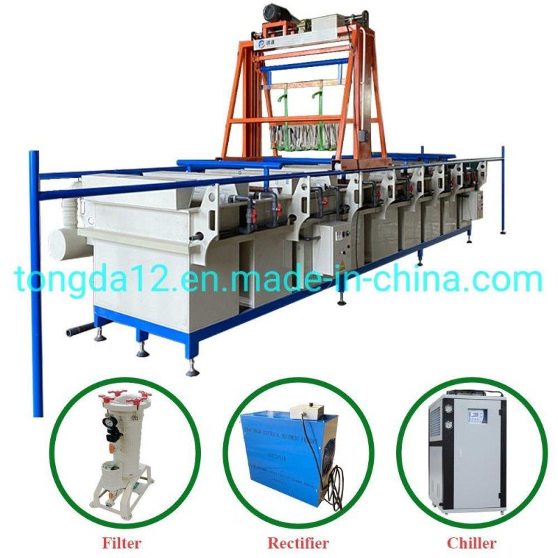 Tongda11 Stainless Steel Electroplating Tank for Zinc /Nickel/Chrome Electroplating Machine