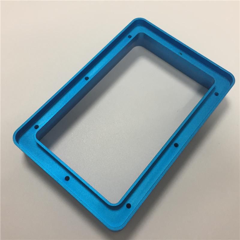 China Manufacturers High Precision CNC Machined Blue Anodized Aluminum Frame