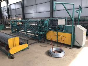 Single Wire Diamond Wire Mesh Machine, Double Wire Automatic Chain Link Wire Mesh Machine