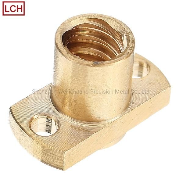 Precision Brass Machining Parts Brass Hardware with 0.01mm Tolerance