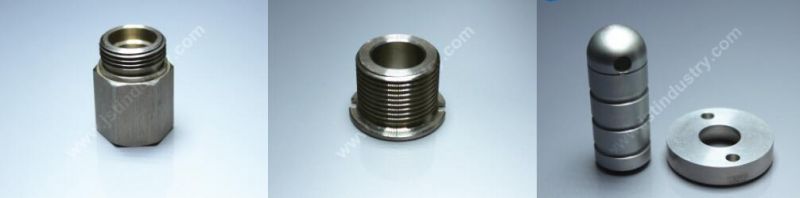 Precision CNC Turned Stainless Steel Threaded Cylinder with Shoulder