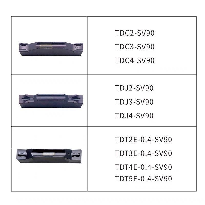 Tdc Tdj Tdt CNC Carbide Insert Lathe Tool Parting and Grooving Tools for Stainless Steel