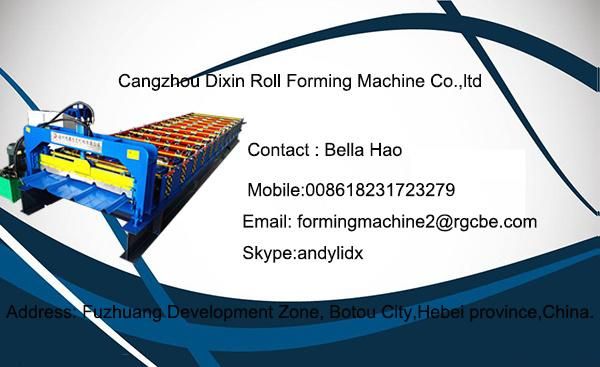 Dx 1100 Cold Bending Metal Sheet Roof Tile Forming Machine in China