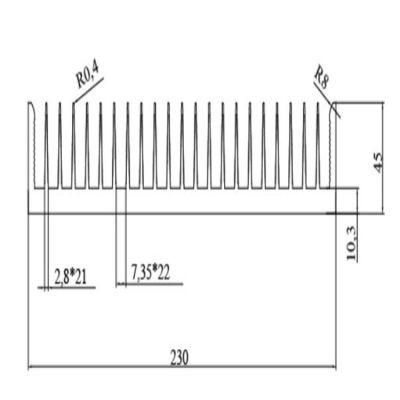 High Power Heat Sink for Radio Communications and Apf and Electronics and Power and Inverter