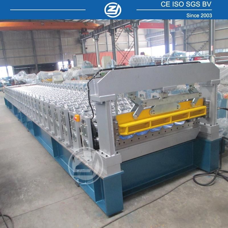 1250 Galvanized Steel PPGI Trapezoidal Metal Roofing Sheet Roll Forming Machine Design Manufacture