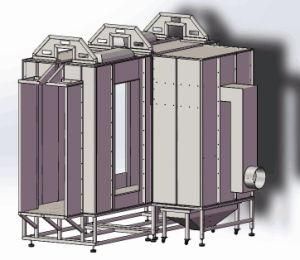 Powder Coating Paint Spray Booth with Spray Gun