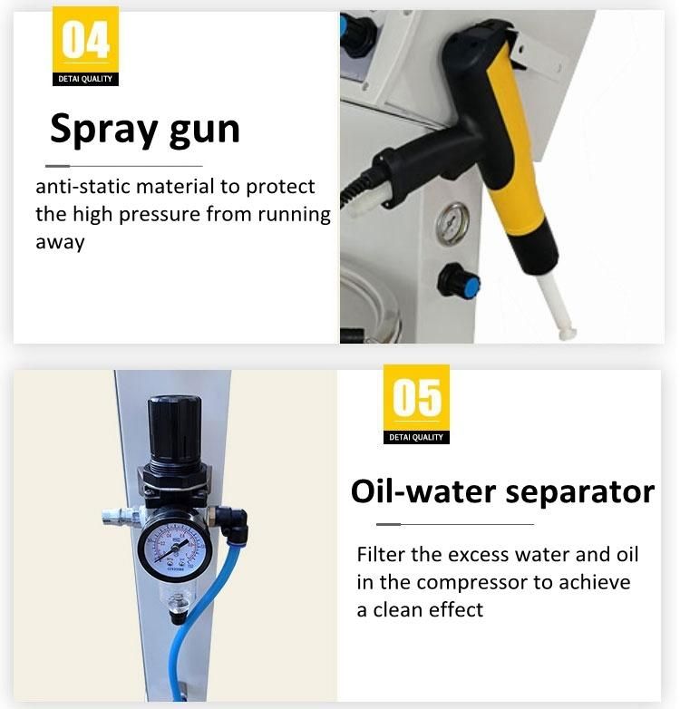 Electrostatic Manual Powder Coating Spray Machine for Car Wheel