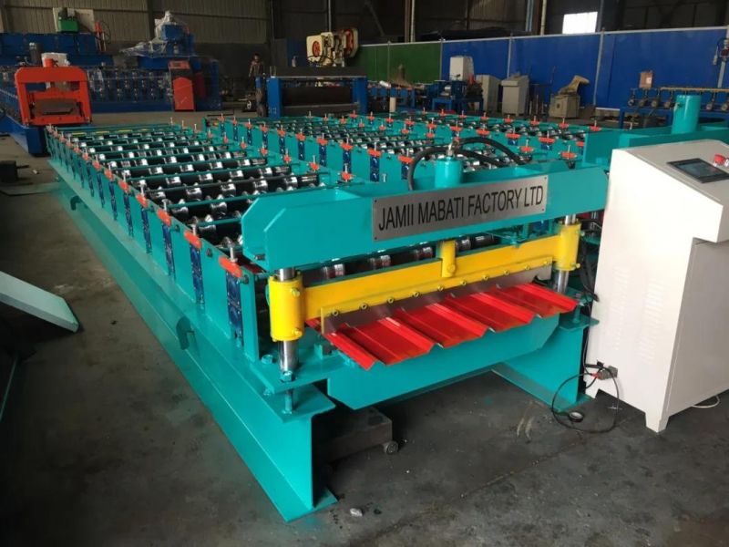 Africa 840 Ibr Trapezoid Roof Roll Forming Machine Metal Roof Tile Making Machinery