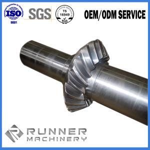 Machinery Part Forged Shaft Forging Gear Shaft with Machining/Milling